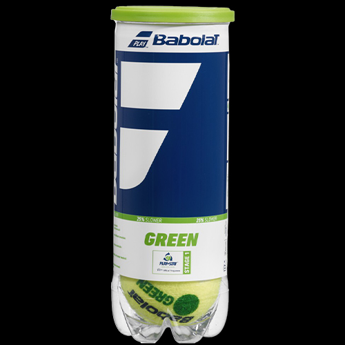 image de Tube de 3 balles Babolat green