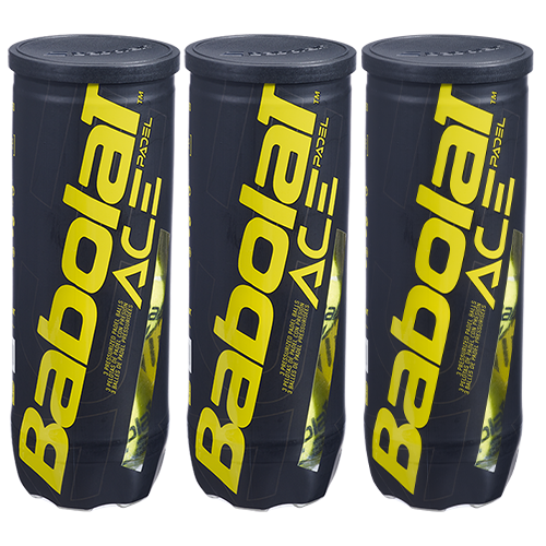 image de Tripack de 3 balles de padel Babolat ace