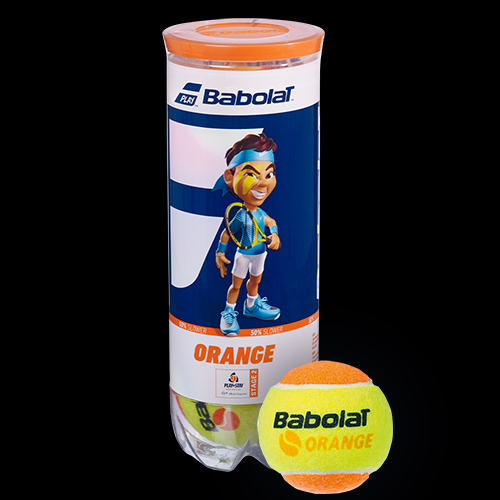 image de Tube de 3 balles Babolat orange