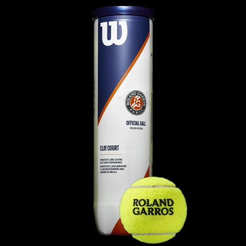 image de Tube de 4 balles Wilson Roland-Garros official clay