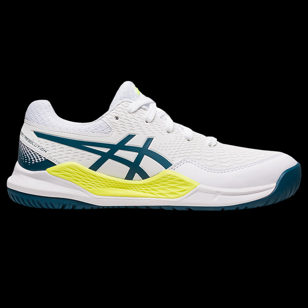 Chaussures ASICS Gel Resolution 9 GS junior blanc bleu N tennis