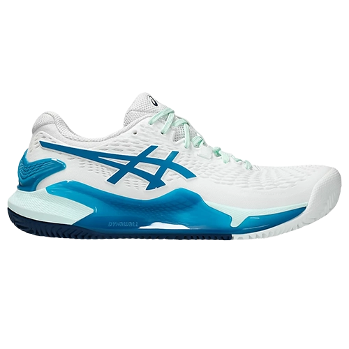 image de ASICS Gel Resolution 9 lady clay blanc/turquoise