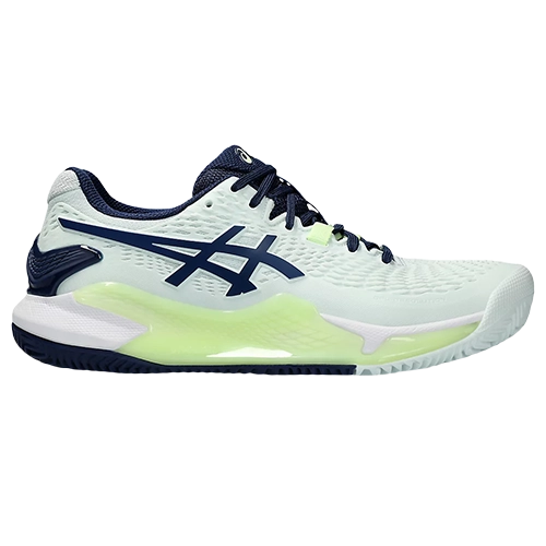 image de ASICS Gel Resolution 9 lady clay vert/marine