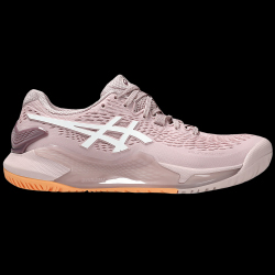 Chaussures ASICS Gel Resolution 9 lady blanc corail N tennis