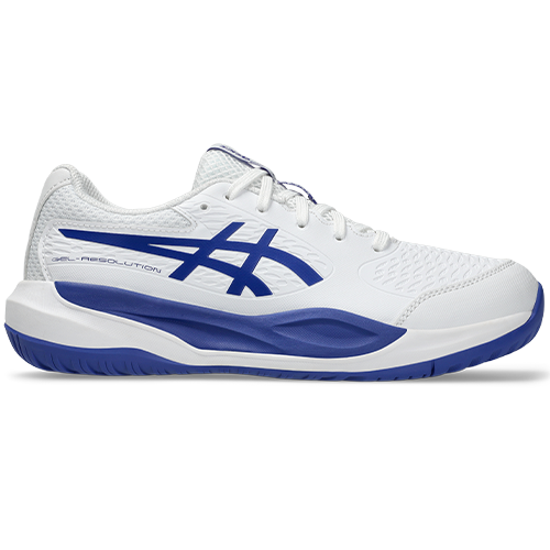 image de ASICS Gel Resolution X GS all court junior blanc/bleu