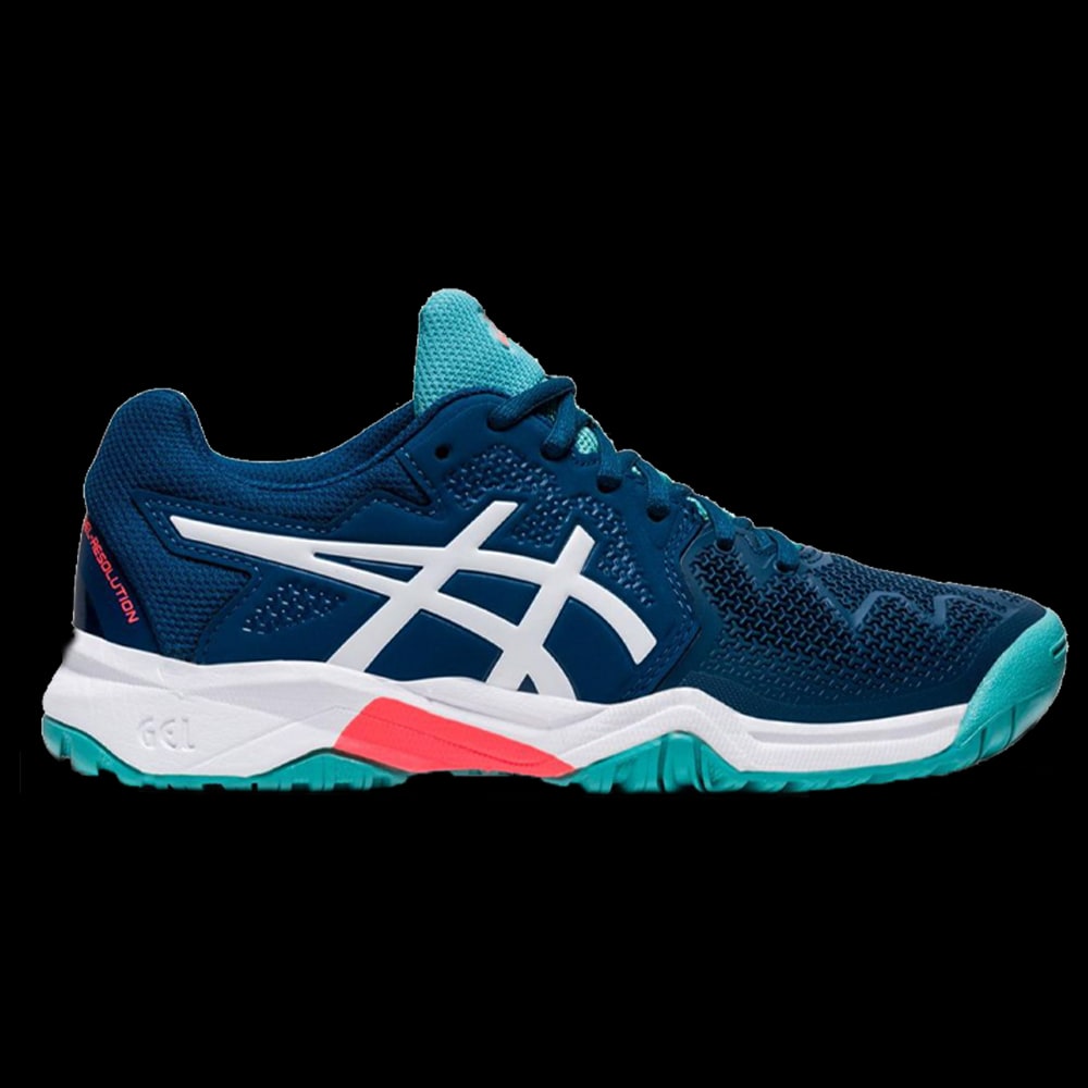 asics junior bleu