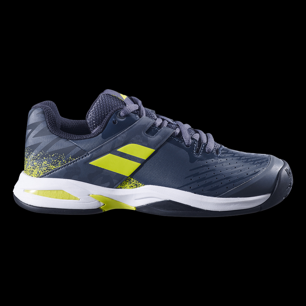 Chaussures Babolat propulse all court junior gris jaune N tennis