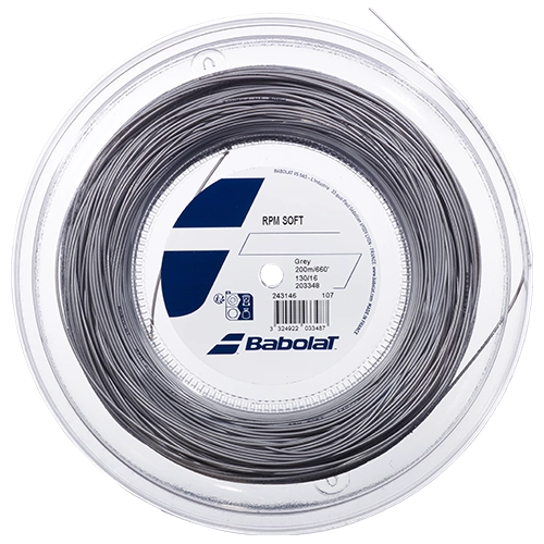 image de Bobine Babolat rpm soft 1.25 mm gris