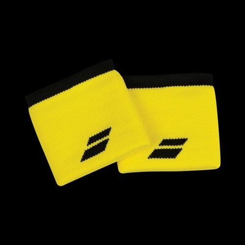 image de Poignets Babolat logo x2 2018 jaune