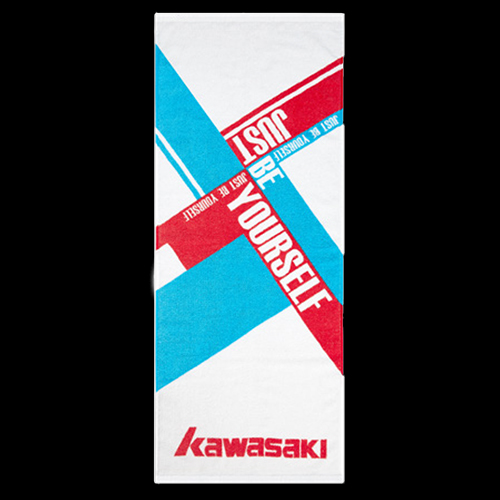 image de Serviette Kawasaki ktw-983 bleu/rouge