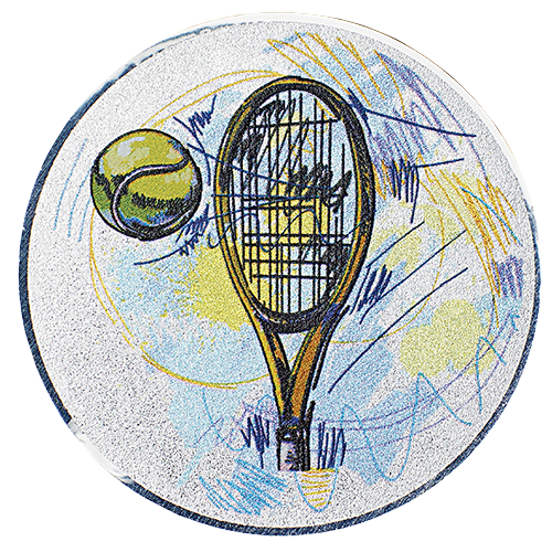 image de Pastille alu imprimée tennis (25 mm)