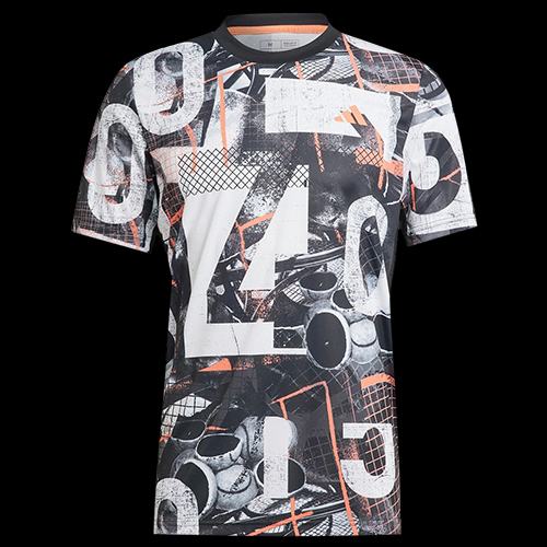 image de Tee-shirt adidas club graph men blanc/noir