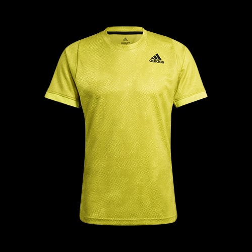 image de Tee-shirt adidas freelift men jaune fluo
