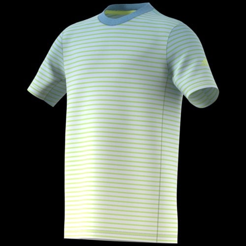 image de Tee-shirt adidas boy 2018 bleu/jaune