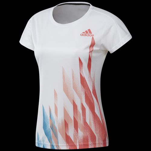 image de Tee-shirt adidas graphic lady blanc