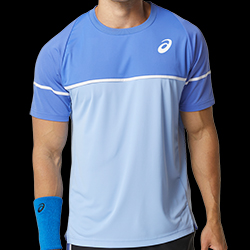 image de Tee-shirt ASICS game men bleu/turquoise