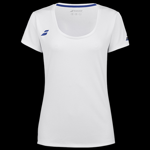 image de Tee-shirt Babolat play cap sleeve girl 2 blanc