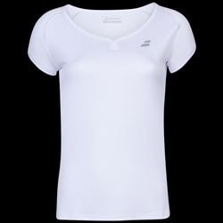 image de Tee-shirt Babolat play cap sleeve girl blanc