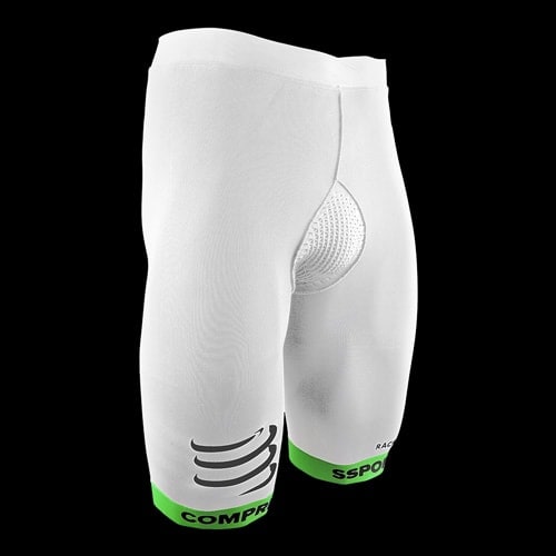 image de Short de compression compressport underwear blanc
