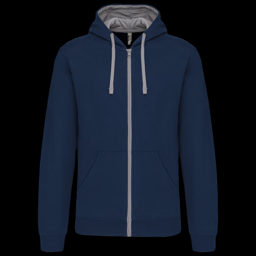 image de Veste à capuche Kariban K466 men marine/gris