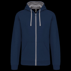 image de Veste à capuche Kariban K466 men marine/gris
