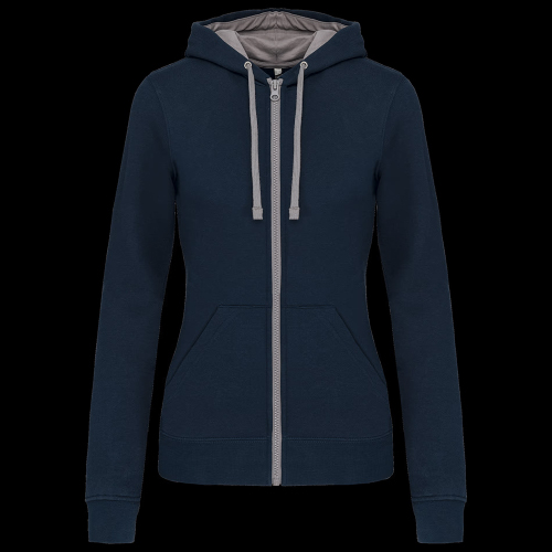 image de Veste à capuche Kariban K467 lady marine/gris