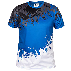 image de Tee-shirt Acqua Royal Tropic mixte bleu