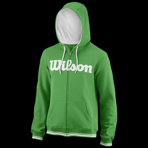 image de Sweat Wilson Team Script FZ Hoody men 2018 vert
