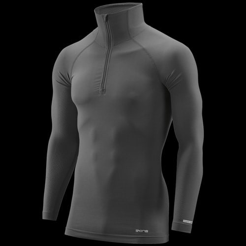 image de Sweat 1/2 zip longues manches skins dnamic base men noir