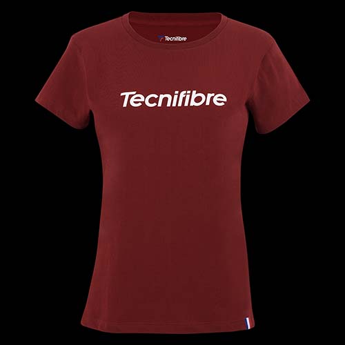 image de Tee-shirt Tecnifibre team cotton girl rouge