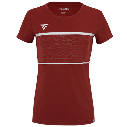 image de Tee-shirt Tecnifibre team tech girl rouge