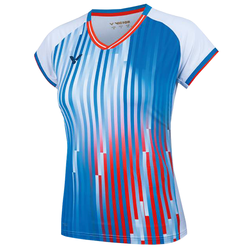 image de Tee-shirt VICTOR équipe de France T-51050 A lady blanc/bleu