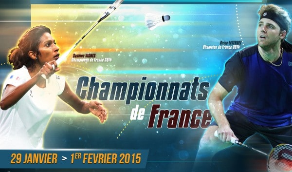 Tirage championnats de France de badminton 2015