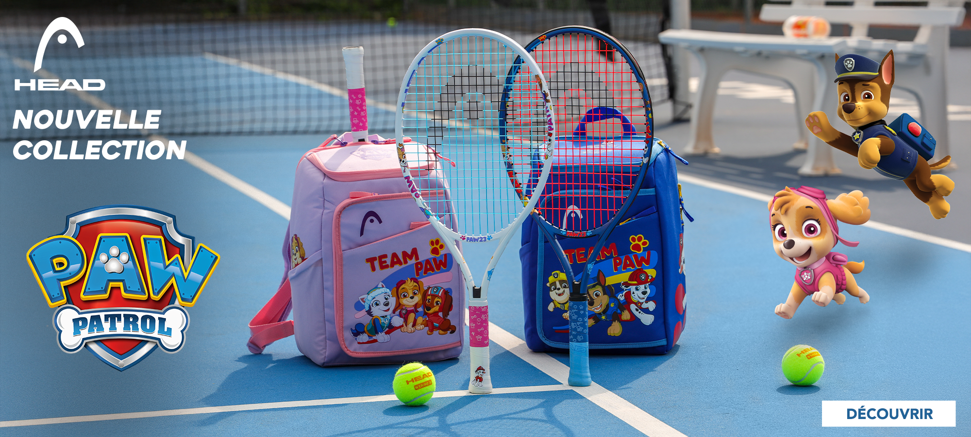  Collection tennis HEAD x Pat'Patrouille