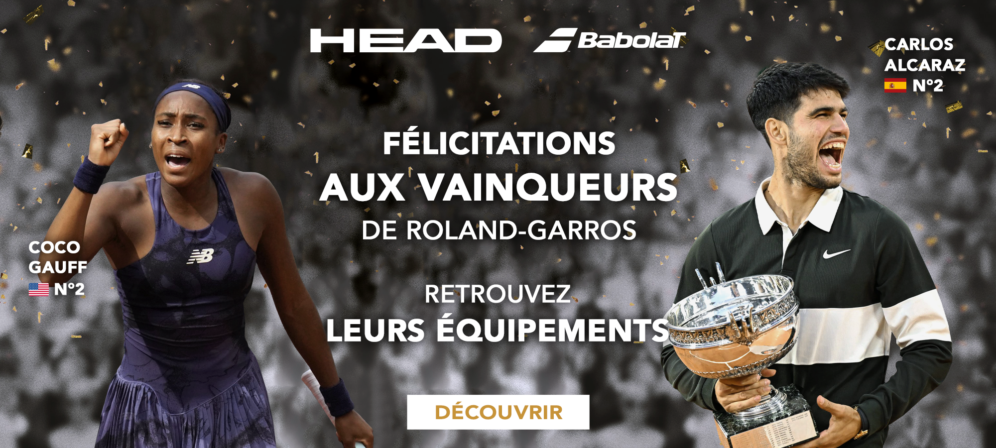  Roland-Garros 2025 - Vainqueurs